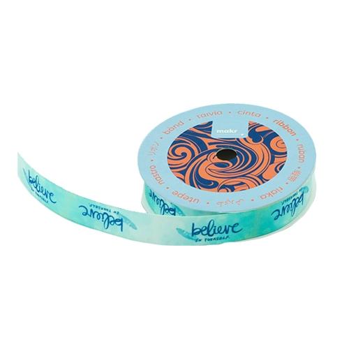 Makr Ribbon, Believe in Yourself Satin- 16mmx4.5m - Image 2