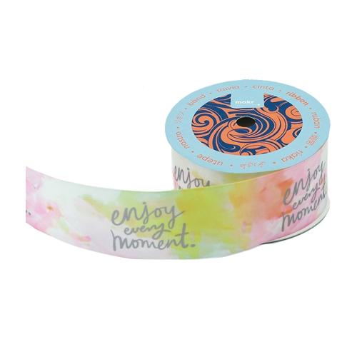 Makr Ribbon, Enjoy Every Moment Satin- 38mmx3.6m - Image 2