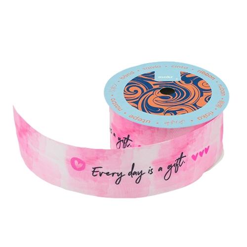 Makr Ribbon, Everyday Is A Gift Satin- 38mmx3.6m - Image 2