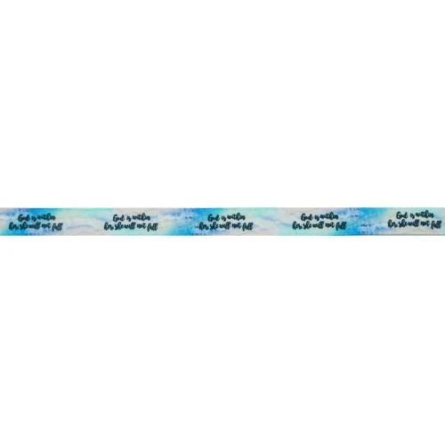 Makr Ribbon, God Is Within Her Satin- 9mmx9.1m