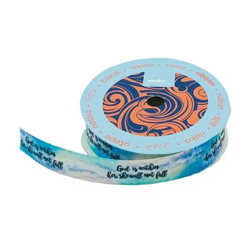 Makr Ribbon, God Is Within Her Satin- 16mmx4.5m - Image 2