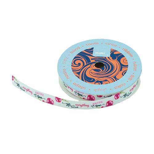 Makr Ribbon, He Has Made Everything Satin- 9mmx9.1m - Image 2