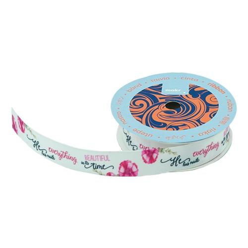Makr Ribbon, He Has Made Everything Satin- 16mmx4.5m - Image 2