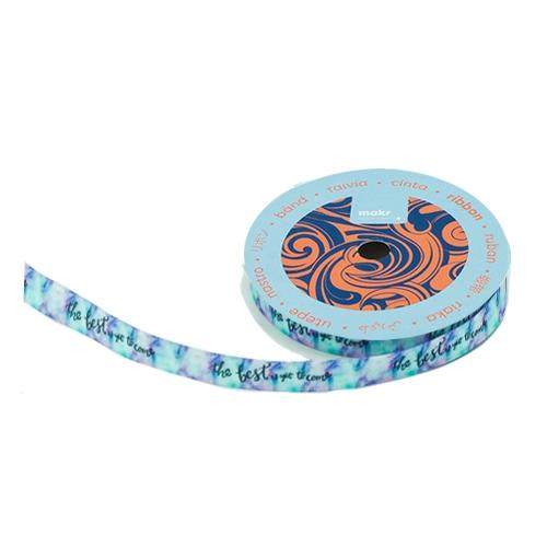 Makr Ribbon, The Best Is Yet to Come Satin- 9mmx9.1m - Image 2