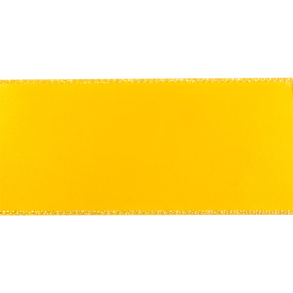 Makr Ribbon, Gold Edge Gold Satin- 38mmx3.6m