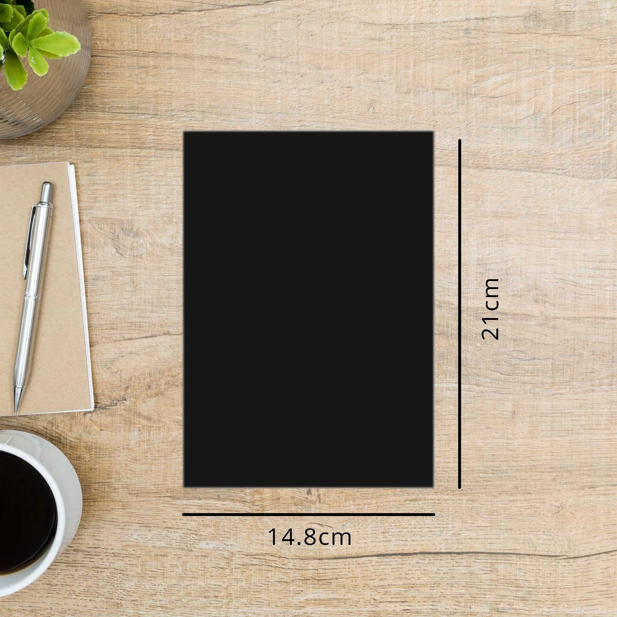 Makr Smooth Lightweight Cardstock, Black- A5 - Image 4