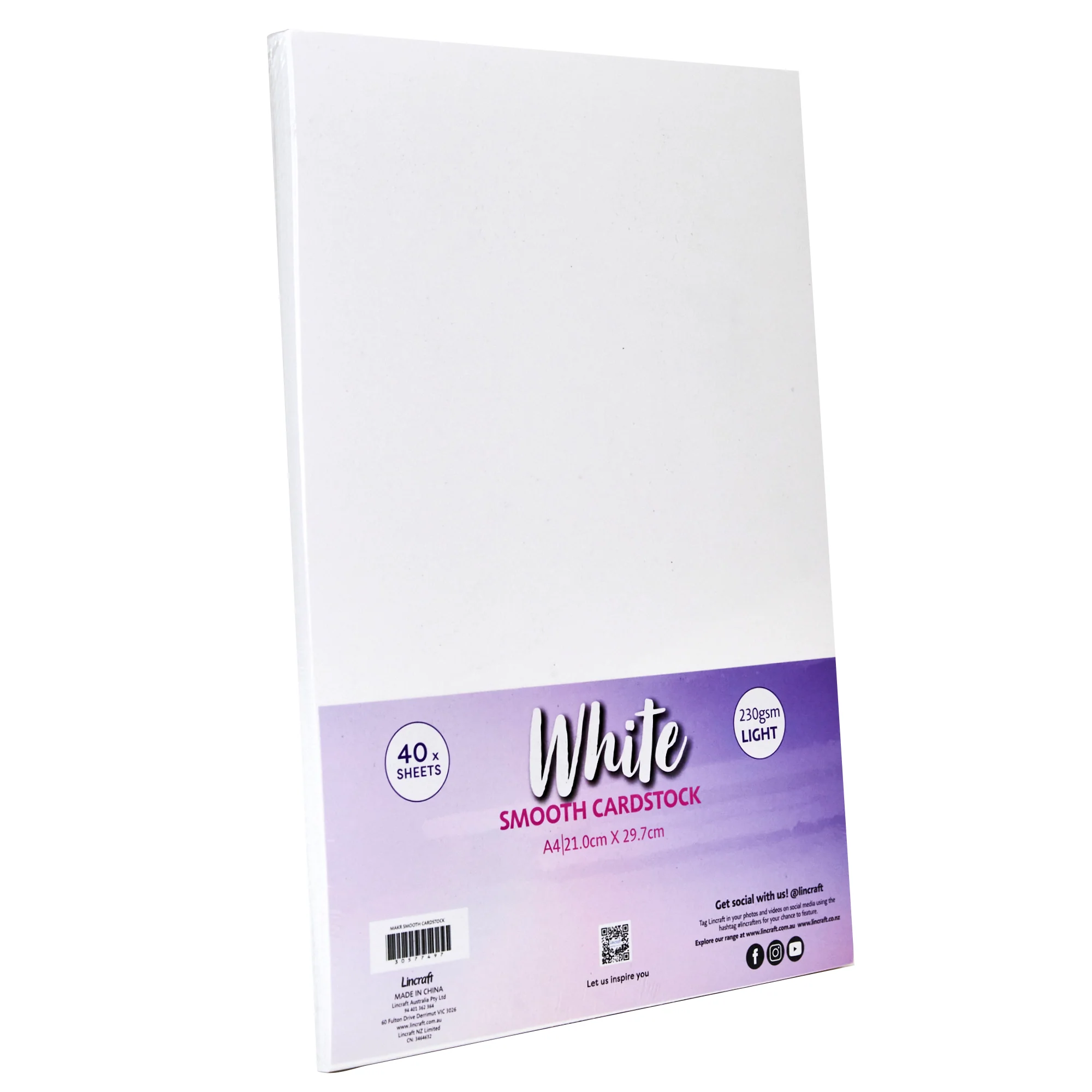 Makr Smooth Lightweight Cardstock, White- A4 - Image 2