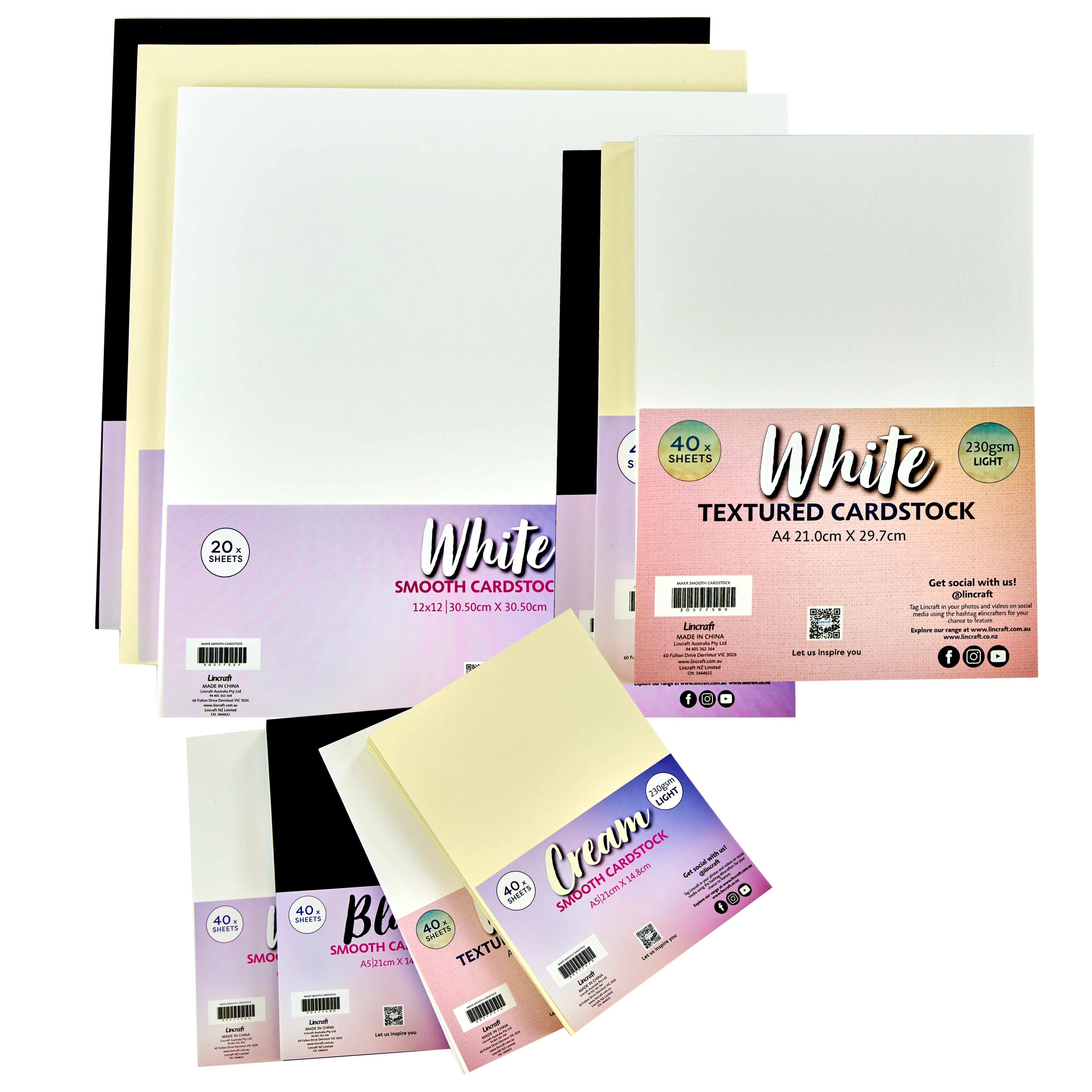 Makr Smooth Lightweight Cardstock, Cream- A4 - Image 3