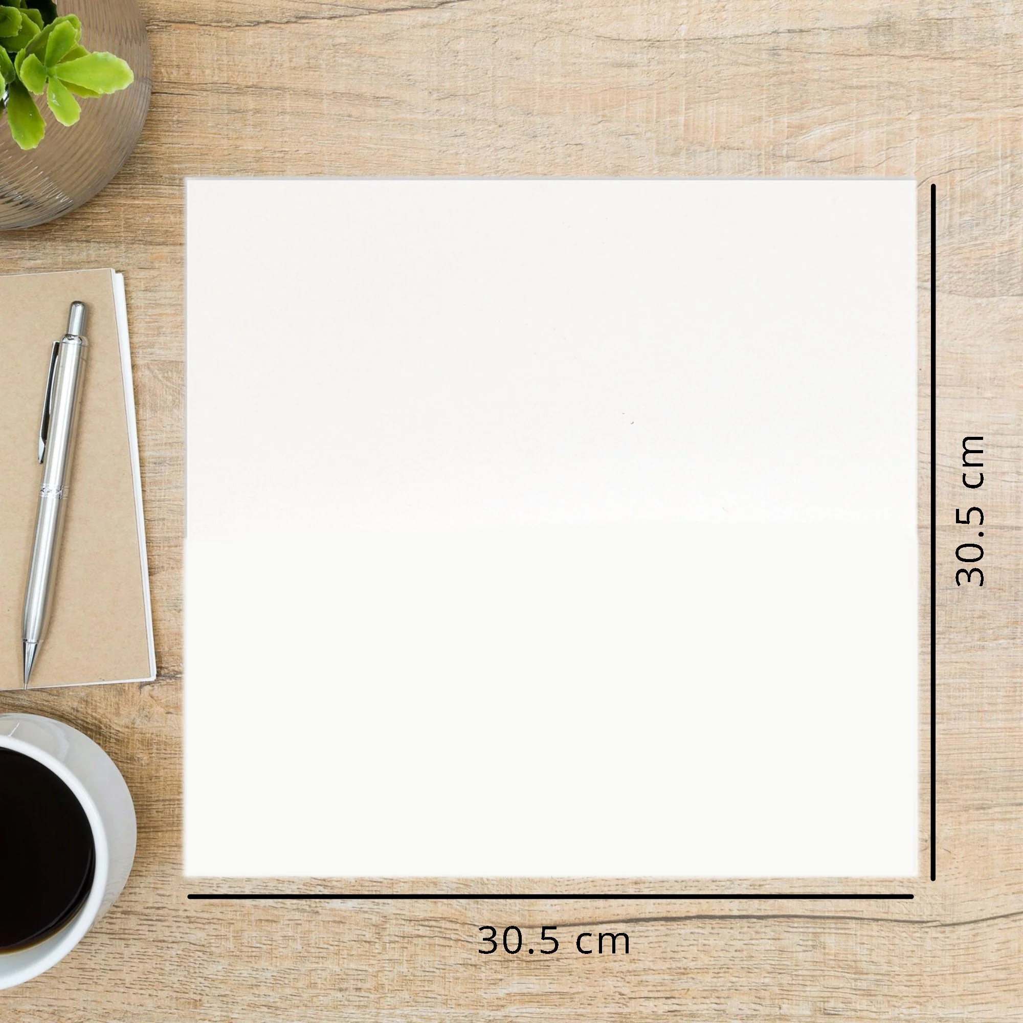 Makr Smooth Lightweight Cardstock, White- 12x12in - Image 4