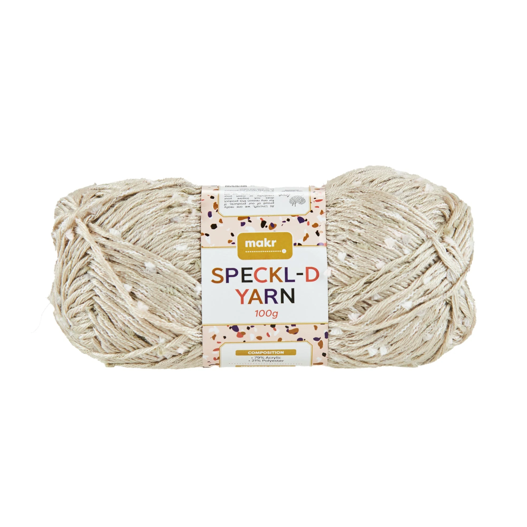 Makr Speckl-D Crochet & Knitting Yarn, 100g Acrylic Polyester Yarn - Image 11