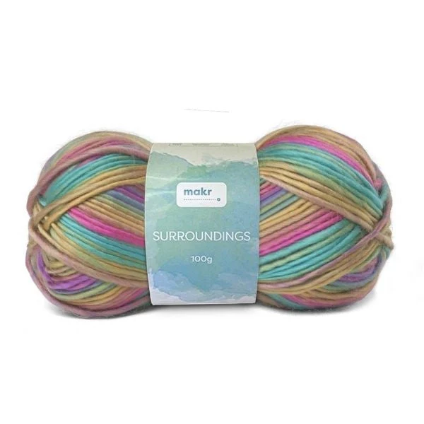 Makr Surroundings Crochet & Knitting Yarn, 100g Acrylic Yarn - Image 3