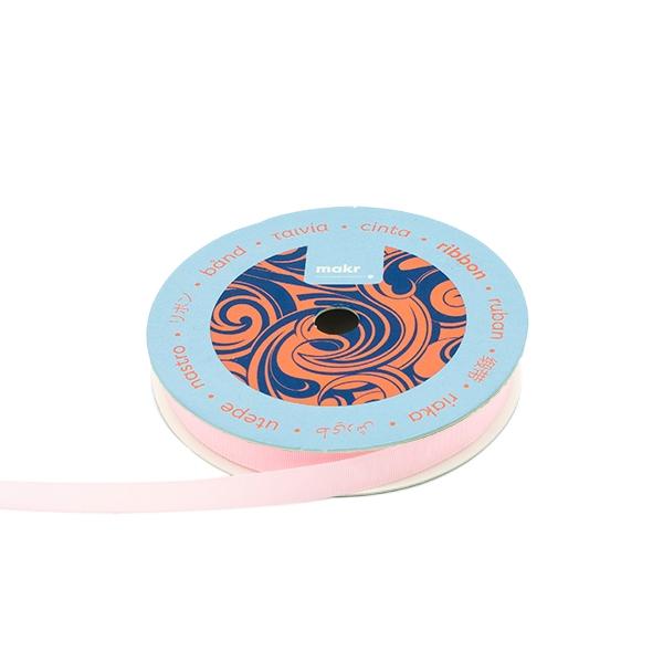 Makr Ribbon, Pearl Pink Taffeta- 9mmx9.1m - Image 2