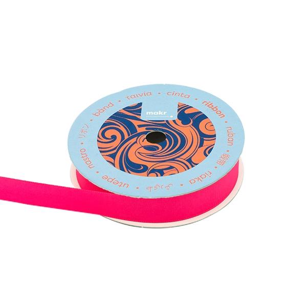 Makr Ribbon, Shock Pink Taffeta- 16mmx4.5m - Image 2
