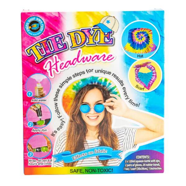 Makr Tie Dye Kit- Headwear Hat/Scarf/Scrunchie - Image 2