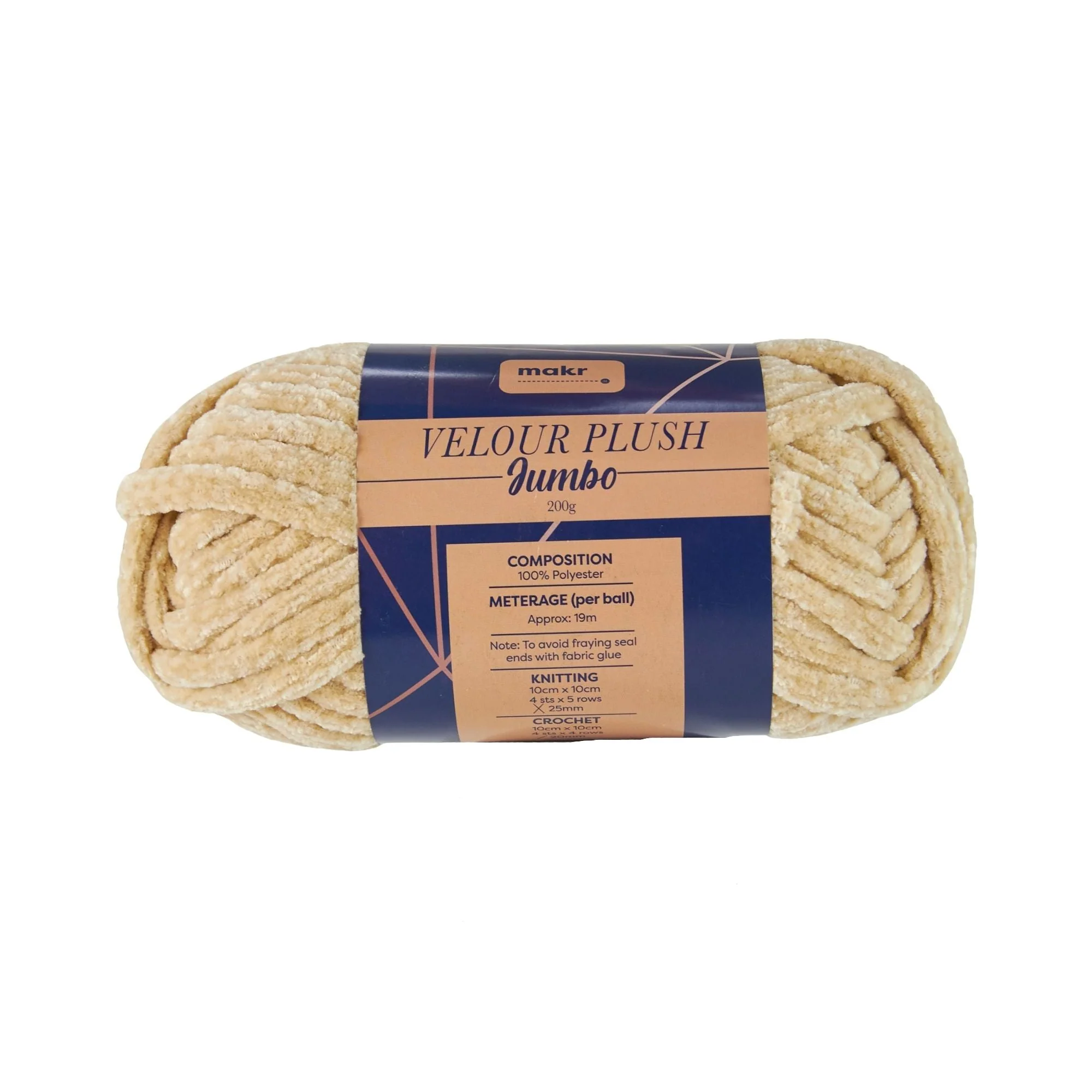 Makr Velour Plush Jumbo Crochet & Knitting Yarn, 200g - Image 15