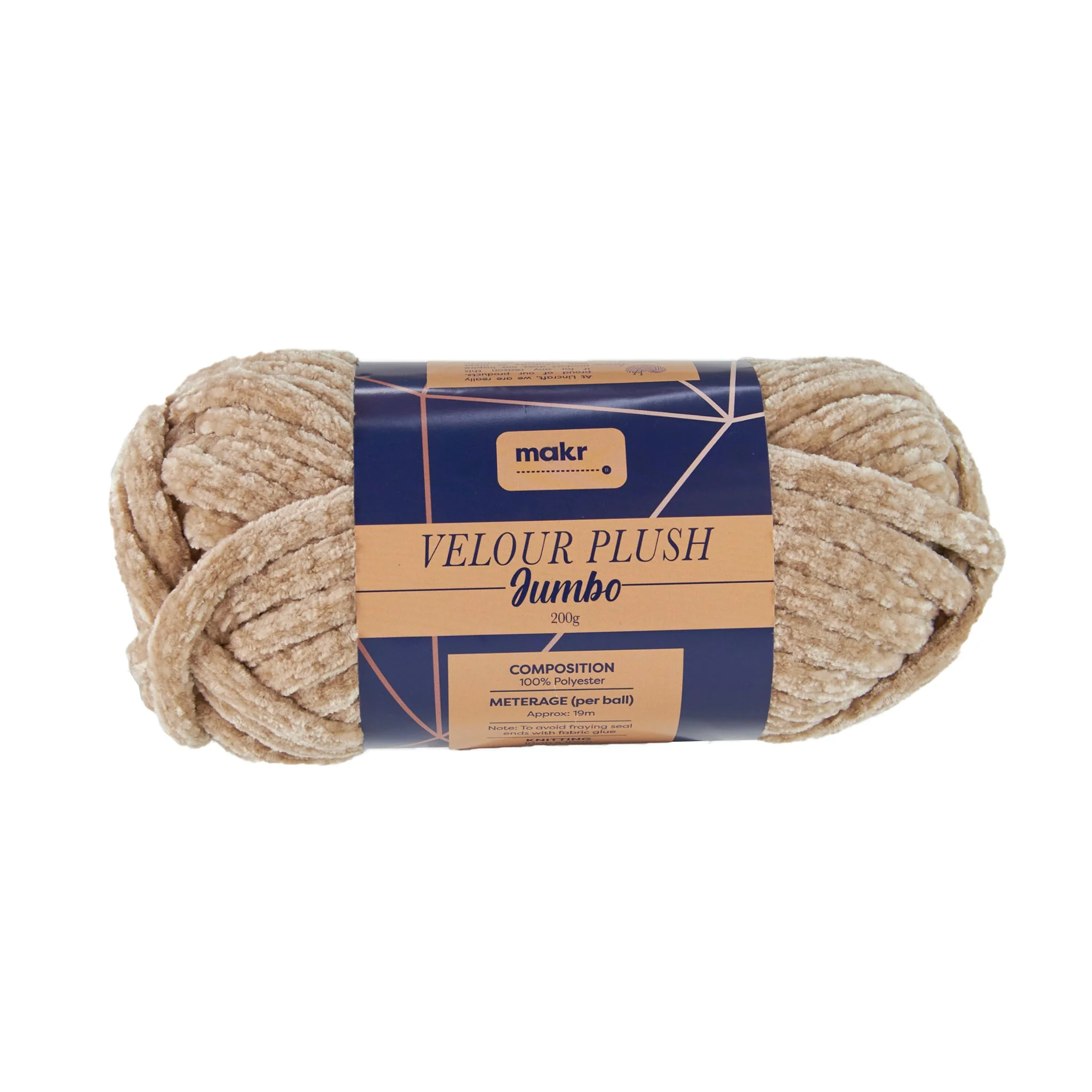 Makr Velour Plush Jumbo Crochet & Knitting Yarn, 200g - Image 4