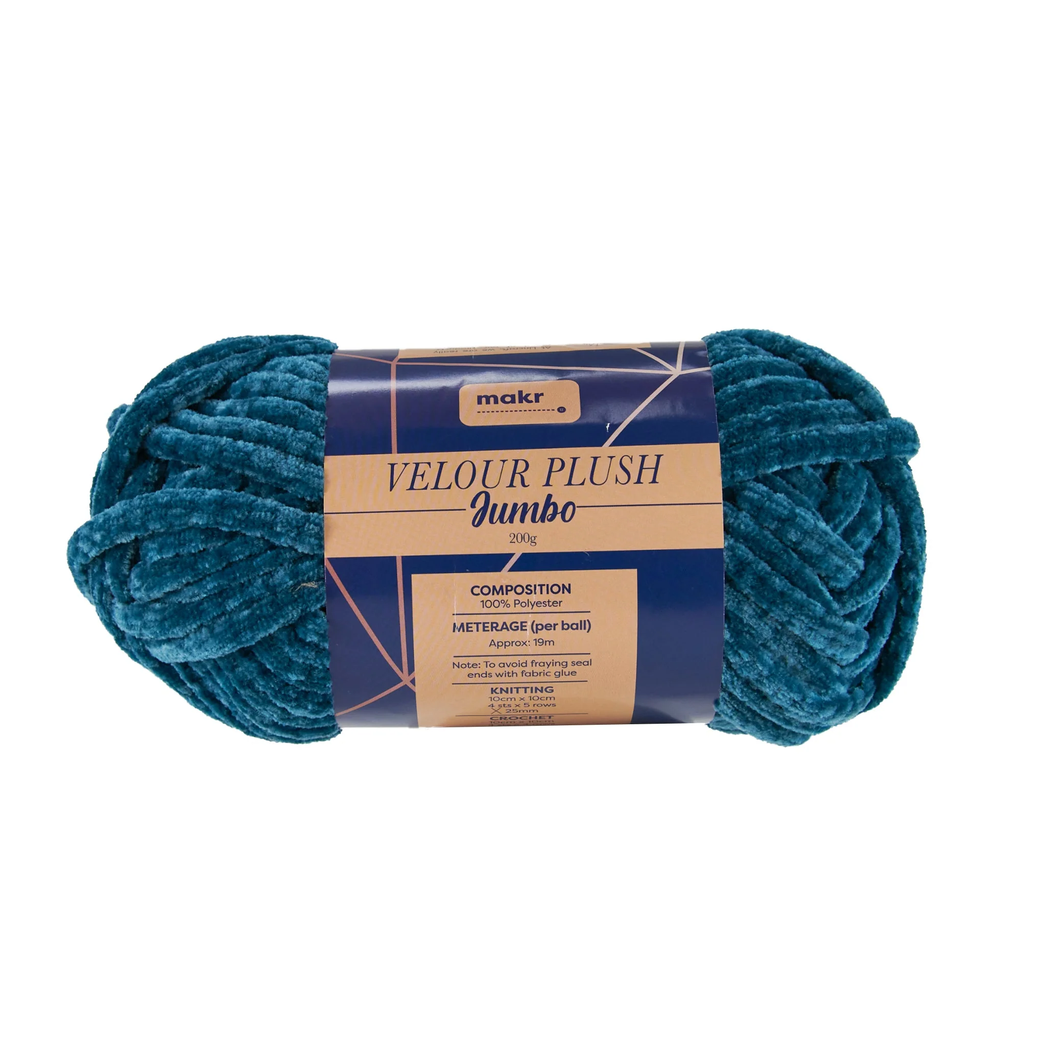 Makr Velour Plush Jumbo Crochet & Knitting Yarn, 200g - Image 7