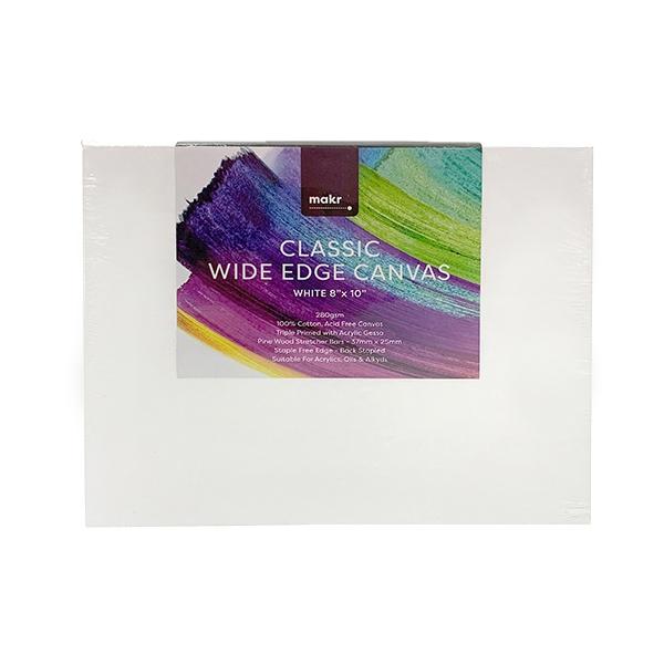 Makr 8x10in - Classic Wide Edge Canvas White