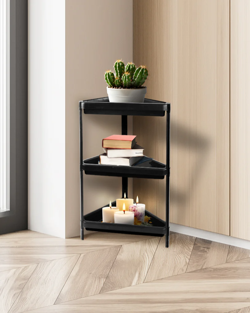 Mayd 3-Tier Corner Rack, 33x33x70cm - Image 9
