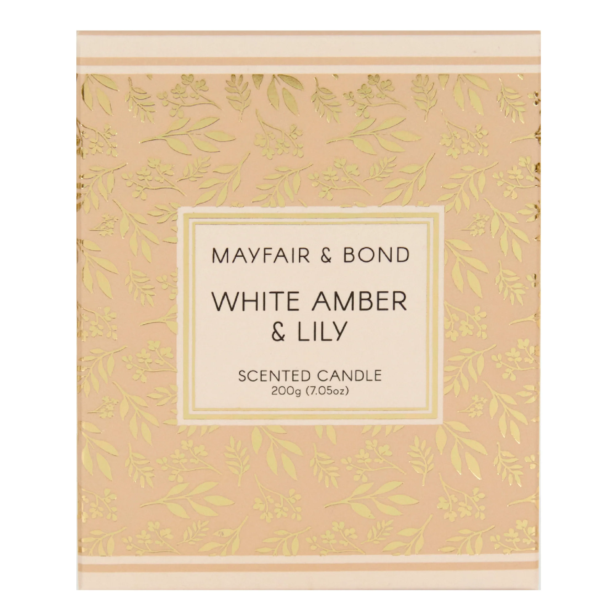 Mayfair & Bond Scented Candle, White Amber & Lily- 200g - Image 3