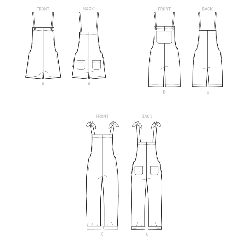 McCall's Pattern M8204 Misses' Overalls - Image 8