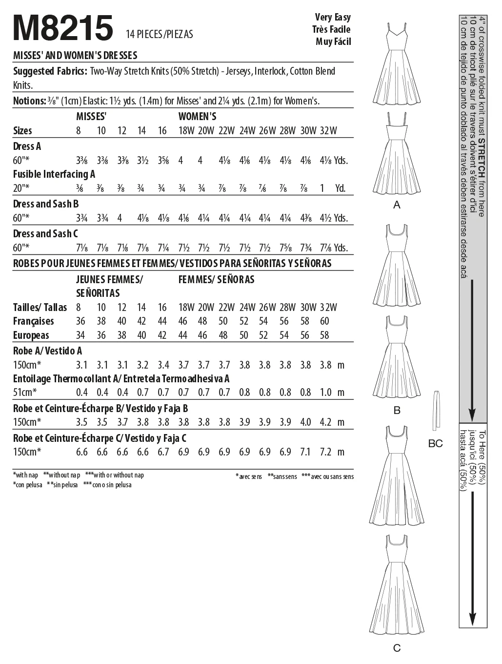 McCall's Pattern M8215 Misses' & Women's Dresses - Image 5