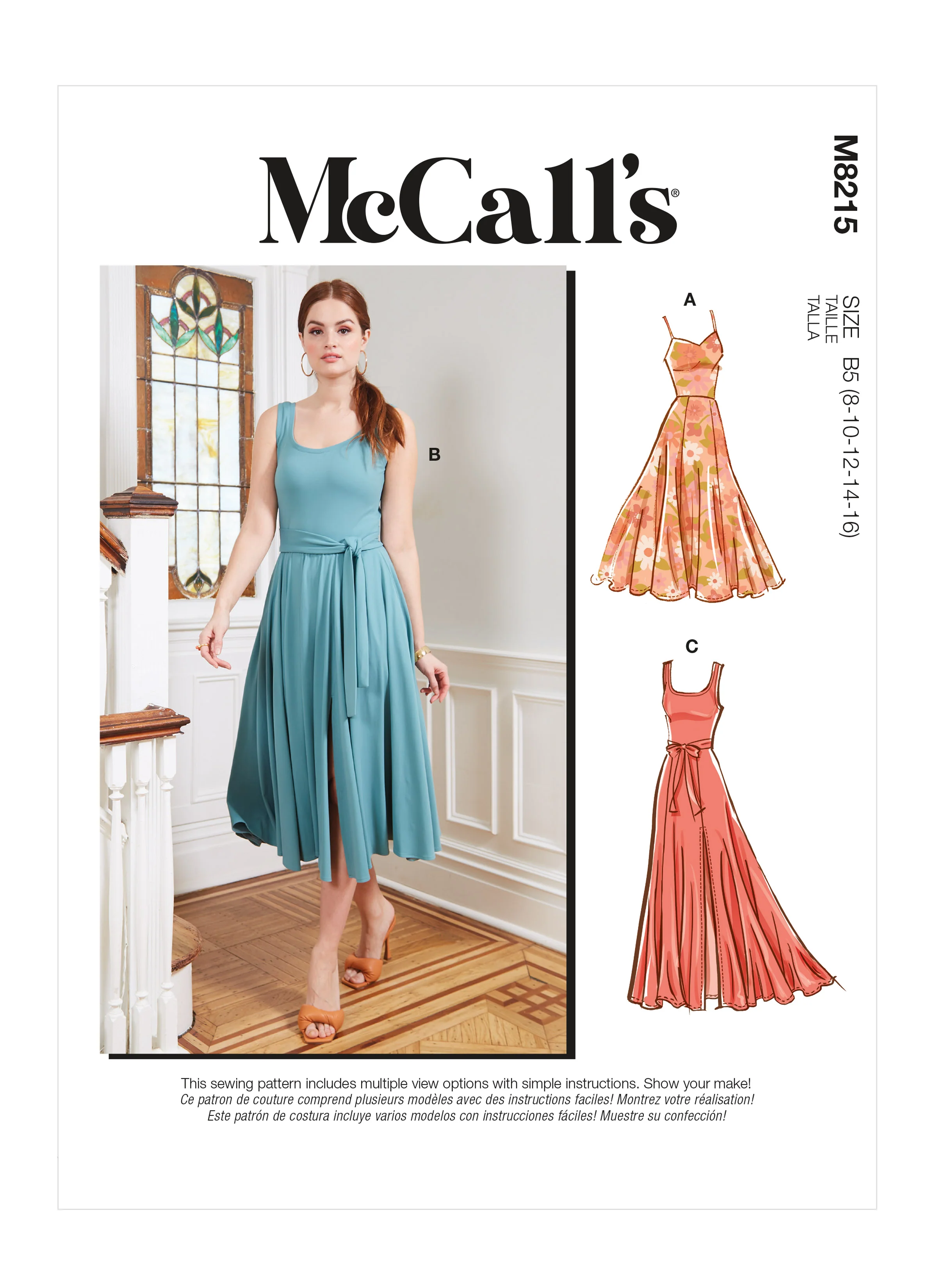 McCall's Pattern M8215 Misses' & Women's Dresses - Image 6