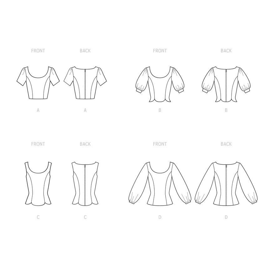 McCall's Pattern M8255 Misses' & Women's Tops - Image 8