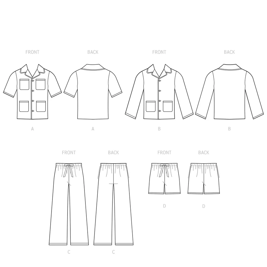 McCall's Pattern M8262 Men's Pajamas - Image 6