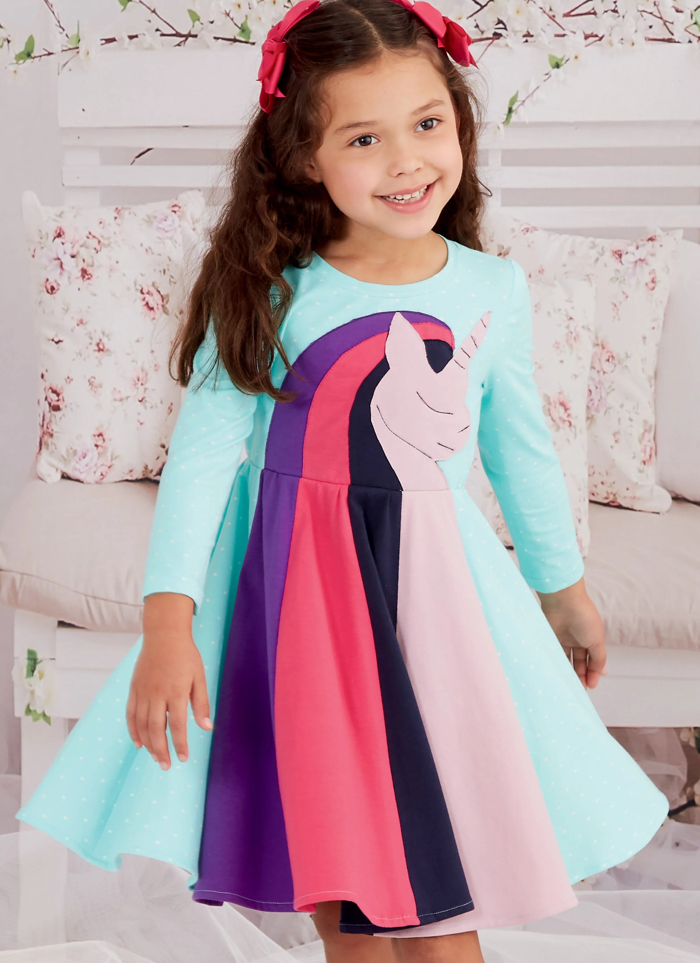 McCall's Pattern M8267 Children's Knit Dresses - Image 2