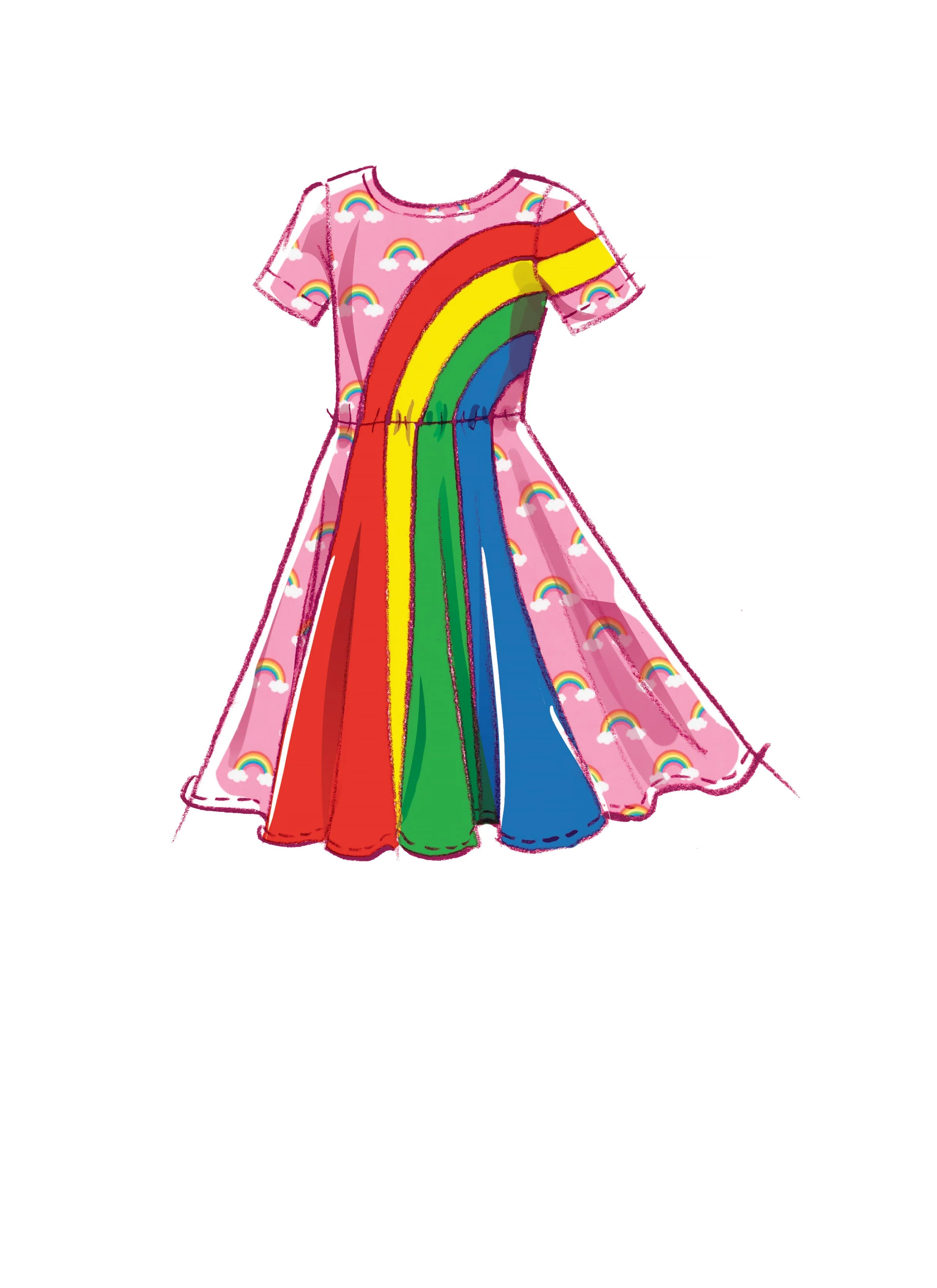 McCall's Pattern M8267 Children's Knit Dresses - Image 6
