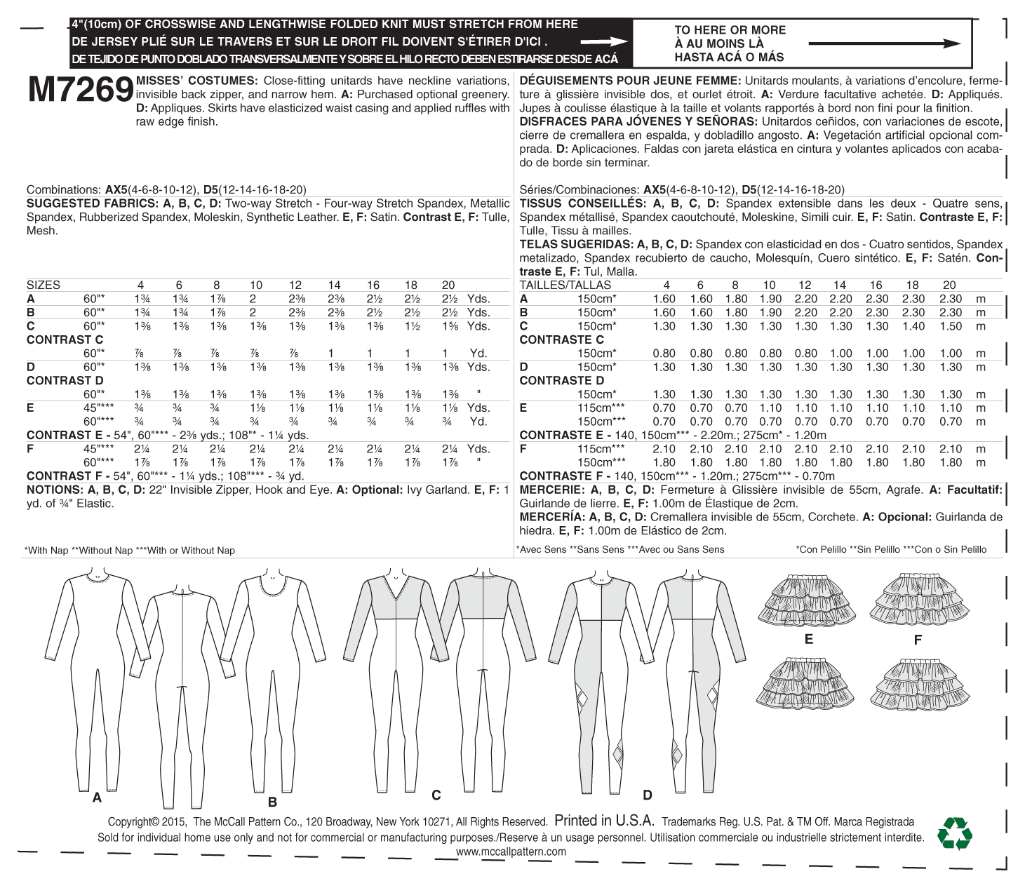 McCall's Pattern M7269 Misses' Costumes - Image 10