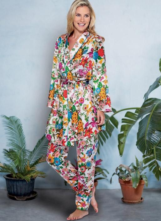 McCall's Pattern M8056 Misses' Robe, Belt, Tops, Shorts and Pants - Image 3