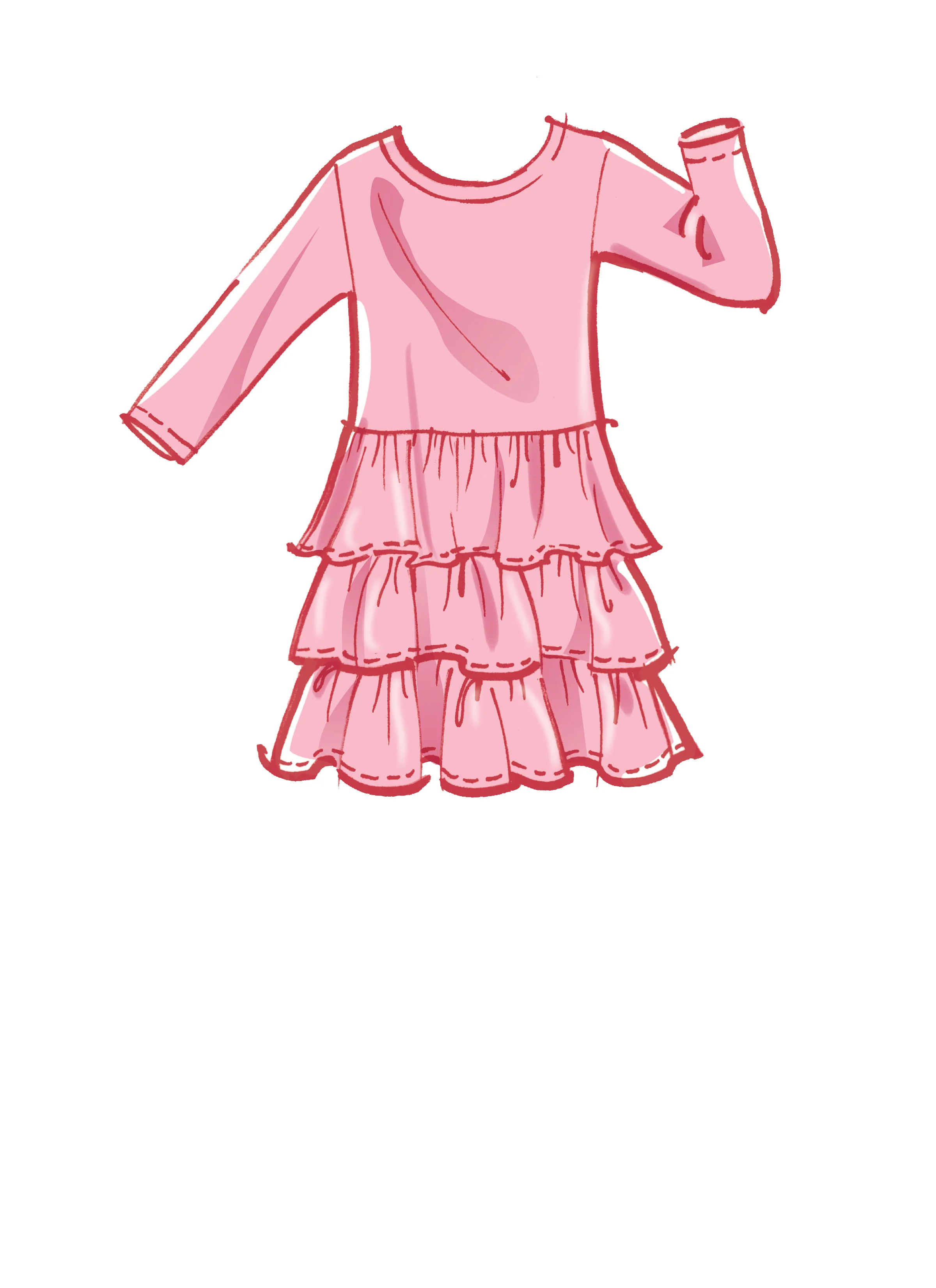 McCall's M8251 Children & Girl's Dresses - Image 5