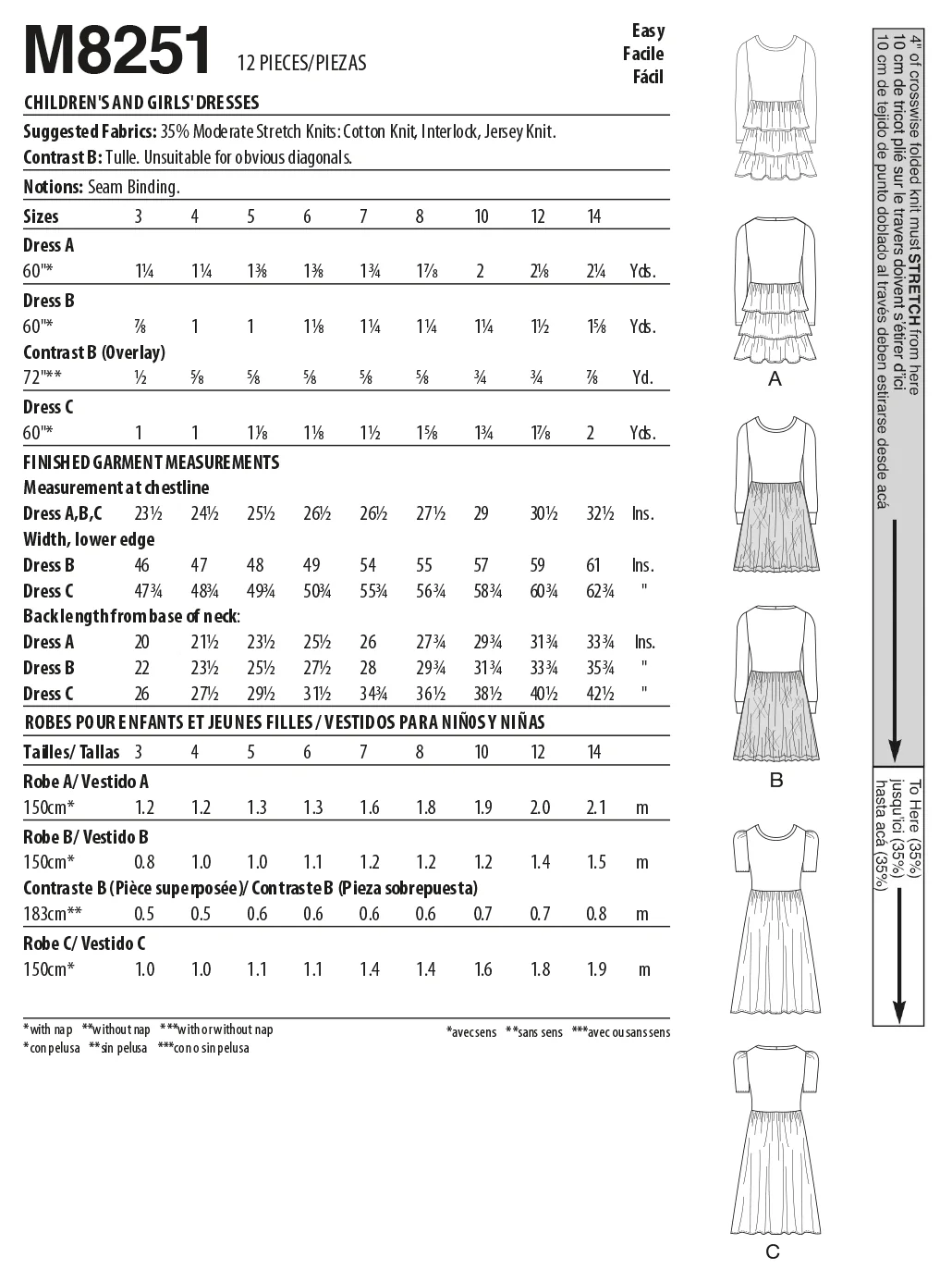 McCall's M8251 Children & Girl's Dresses - Image 7