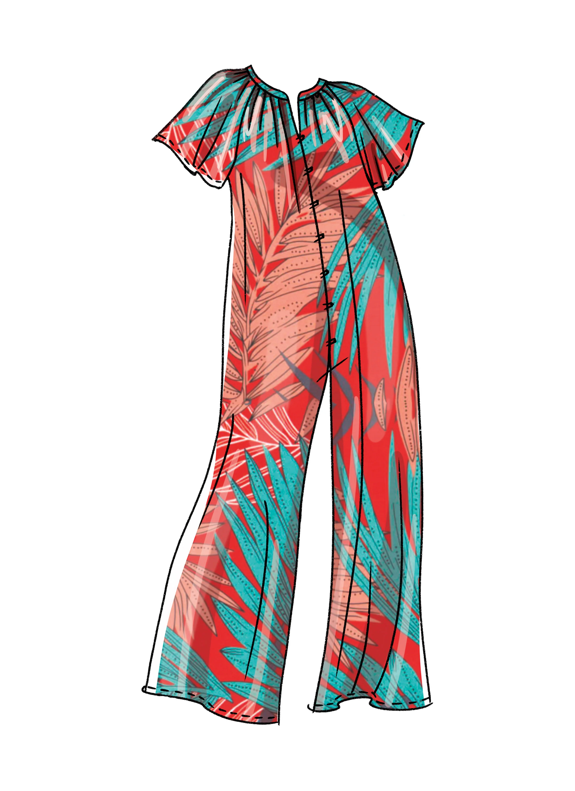 McCall's Pattern M8288 Miss Plus Romper Jumpsuit - Image 5