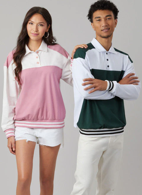 McCall's Pattern M8564 Unisex Knit Pullover Tops - Image 2