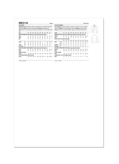 KnowMe Pattern ME2118 Men's Jacket - Image 5