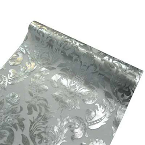 Sullivans Metallic Fabric, Silver- 5mx290mm