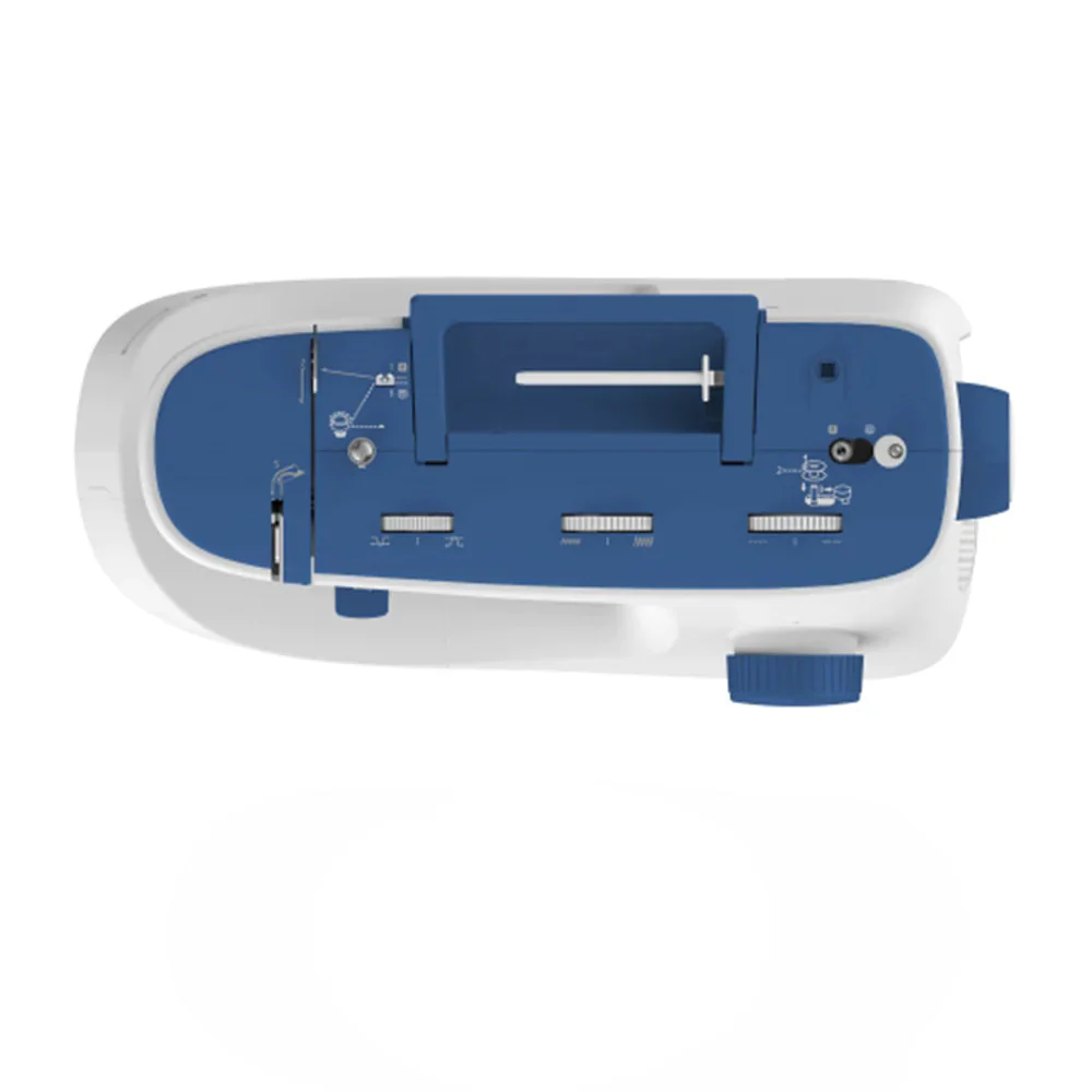 NECCHI K432A Sewing Machine, Manual Select 32 Stitch, Blue Cream - Image 4