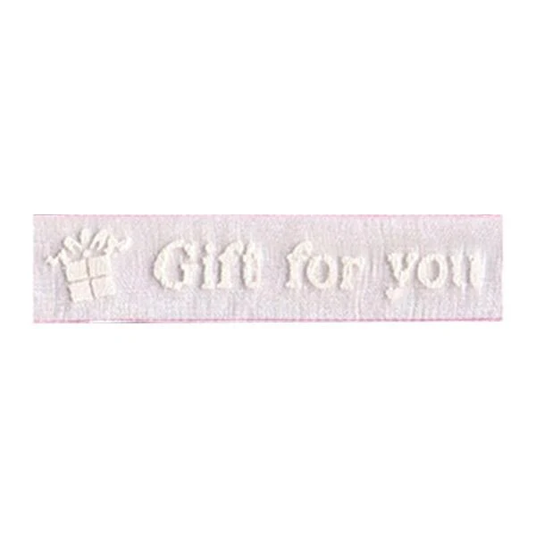 Sullivans Organza Ribbon, Gift For You Light Pink- 15mm