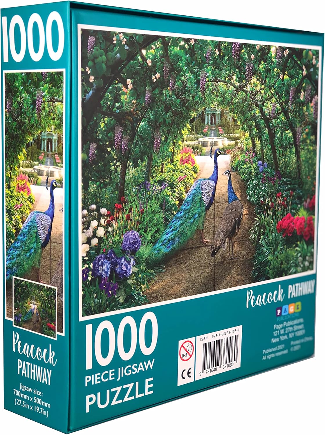 Peacock Pathway Jigsaw Puzzle, 1000-Piece - Image 3