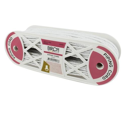 Birch Piping Cord, White- Size 2 - Image 2