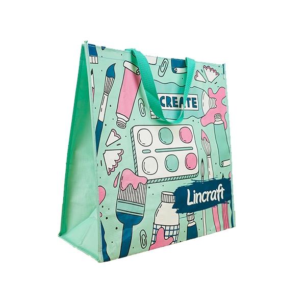 Lincraft Polypropylene Bag, Painting Teal - Image 2