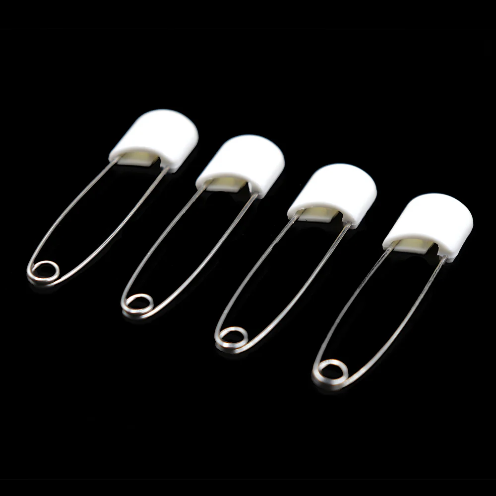 Sullivans Children's Safety Pins, White- 52mm - Image 2