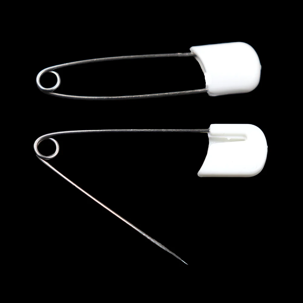 Sullivans Children's Safety Pins, White- 52mm - Image 3
