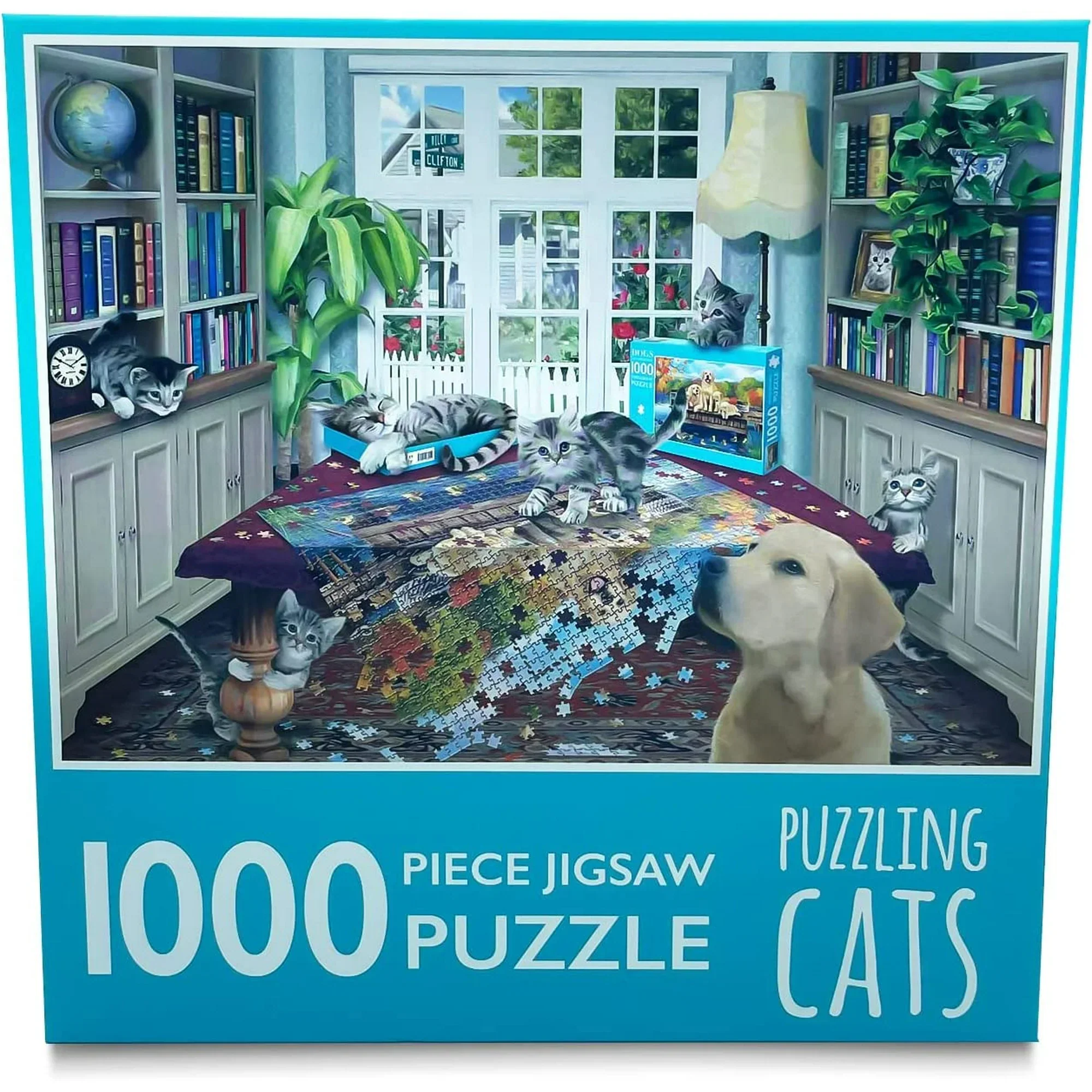 1000-Piece Jigsaw Puzzle, Puzzling Cats - Image 3