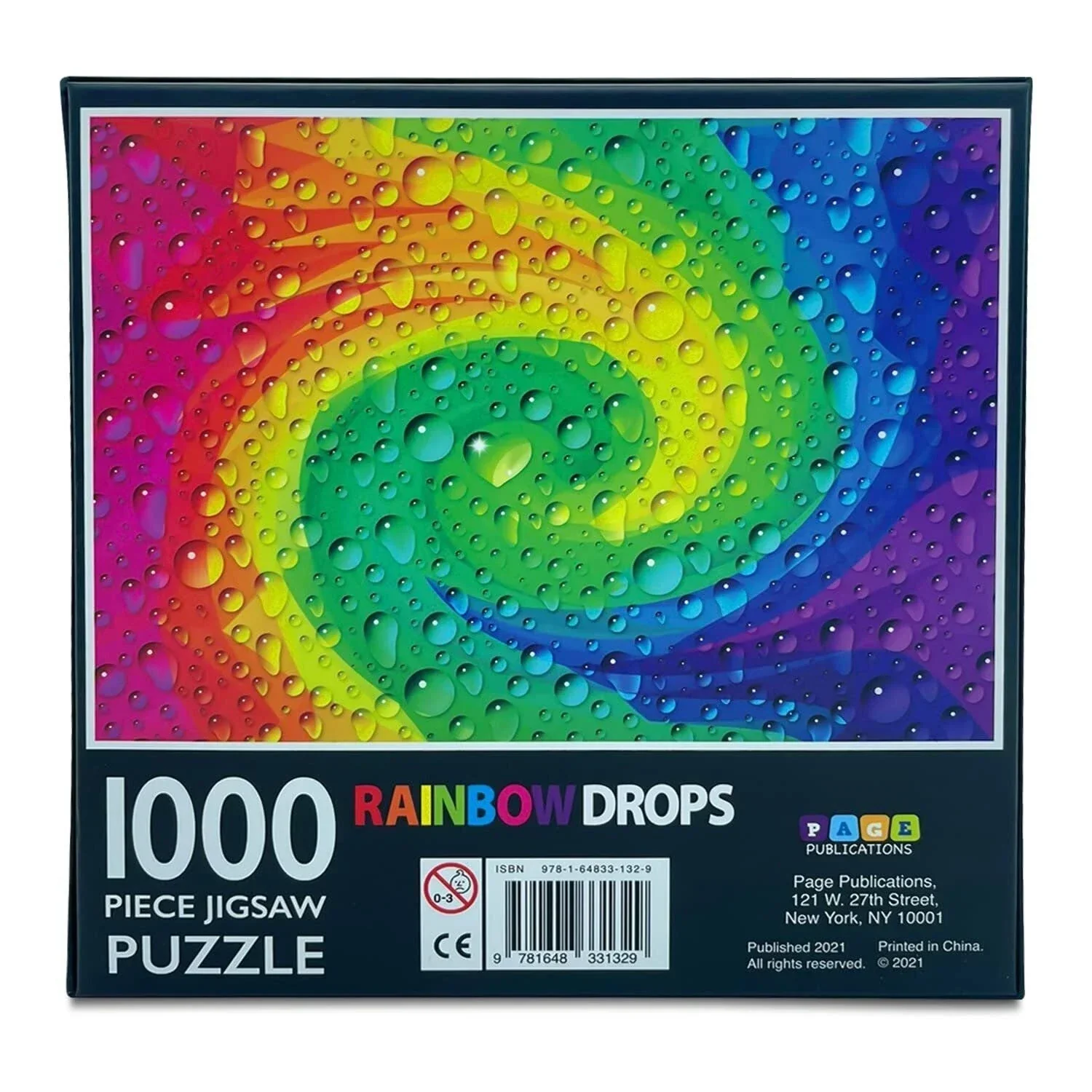 1000 Piece Jigsaw Puzzle, Rainbow Drops - Image 3