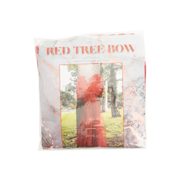 Christmas Tree Bow, Red - 5m x 180cm - Image 2