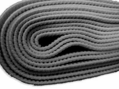 Ribbed Non-Roll Elastic, Black- 25mm - Image 2